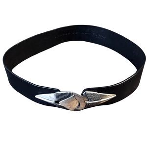 CHICO’S | Genuine Leather Arrow Feathered Buckle Belt | Sz. M